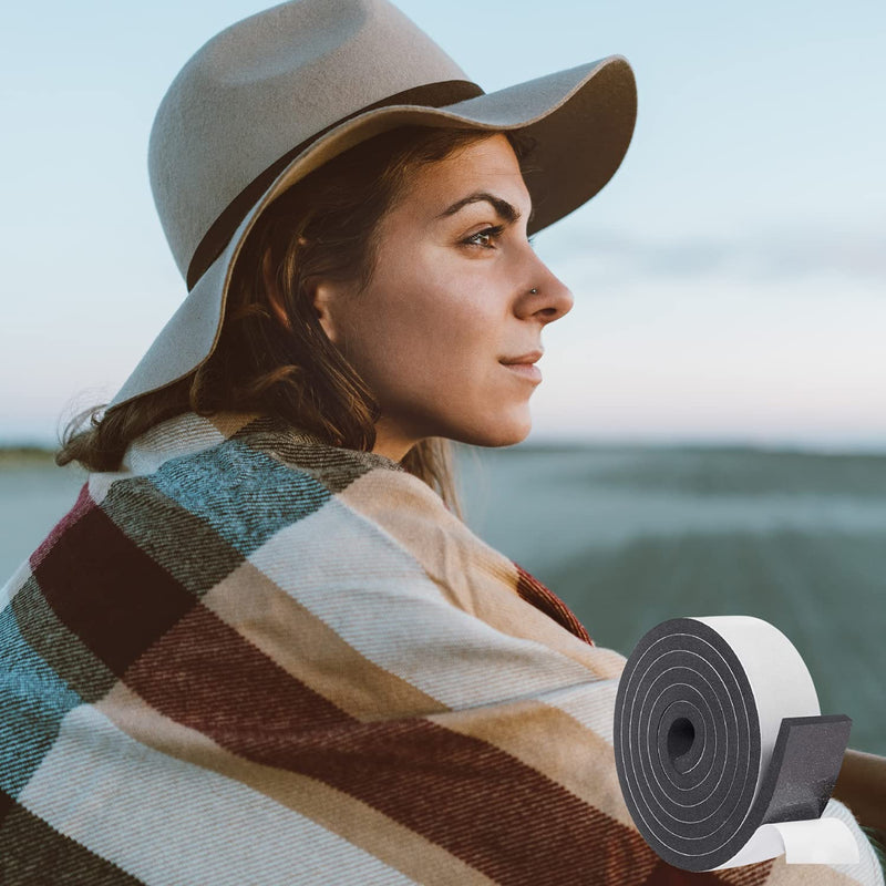 Hat Tape Roll 60" (5 Feet) - Hard Hats Size Reducer Foam Filler - Cap Sizing Strip Insert - for Fedora, Baseball Caps, Pana, Straw, Cowboy, Western Medium 60" (5 Feet)