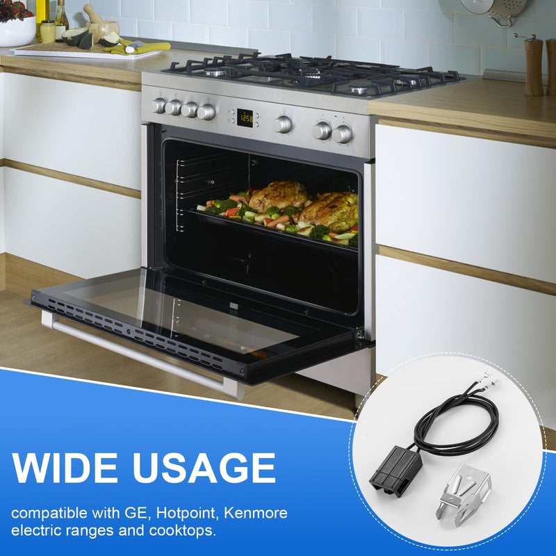 WB2X8228 Element Receptacle and Wire Kit, Compatible with GE Electric Ranges Electric Stove Burners Parts, Replaces AP2013499 PS242972 250535