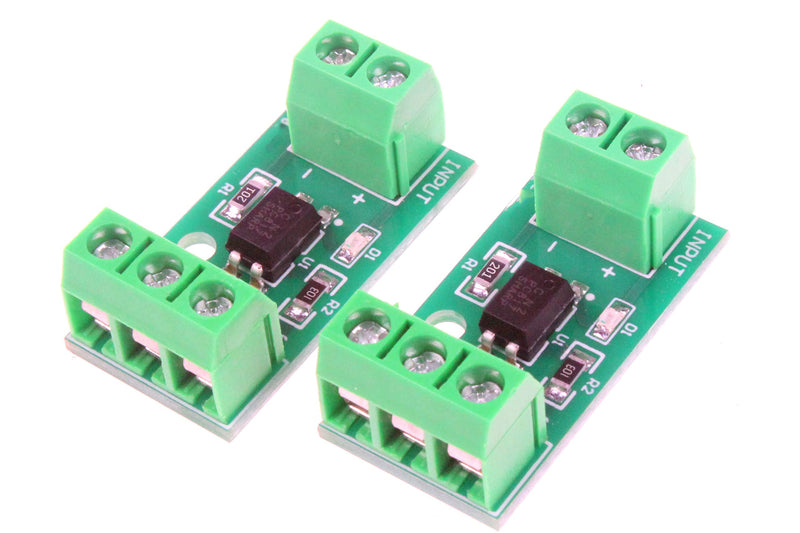 NOYITO 1-Channel PC817 Optocoupler Isolation Module Optoelectronic Isolator Signal Isolation and Anti-Interference 3-5V 12V 24V (Pack of 2) (3-5V)