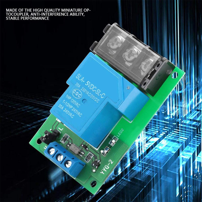 YWBL-WH Relay Way 30A Optocoupler Isolation Relay Module High Power Relay High/Low Level YYG-2(5VDC) (1)