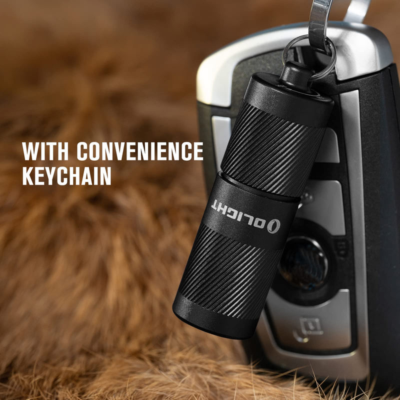 OLIGHT I1R 2 Pro Eos 180 Lumens EDC Rechargeable Keychain Flashlight, Powered by Built-in Rechargeable Battery with Type-C USB Cable, Slim Mini Handheld Light for Everyday Carry (Black) Standard Black