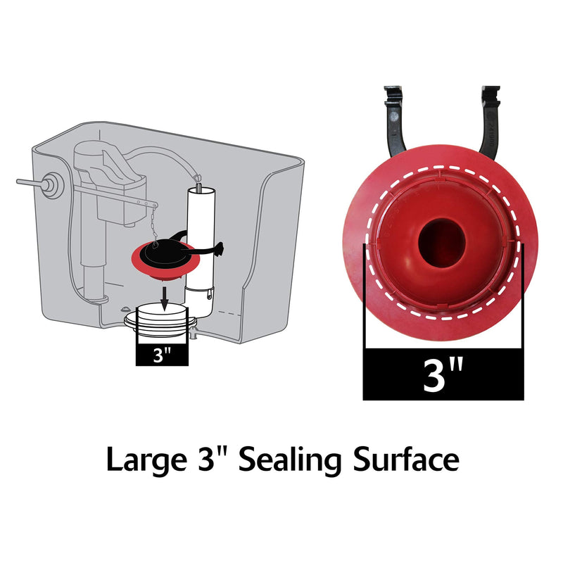 TOTO® Replacement Flapper for Select TOTO 3 Inch Flush Valve Tanks - THU500S 3 Inch (Pack of 1)