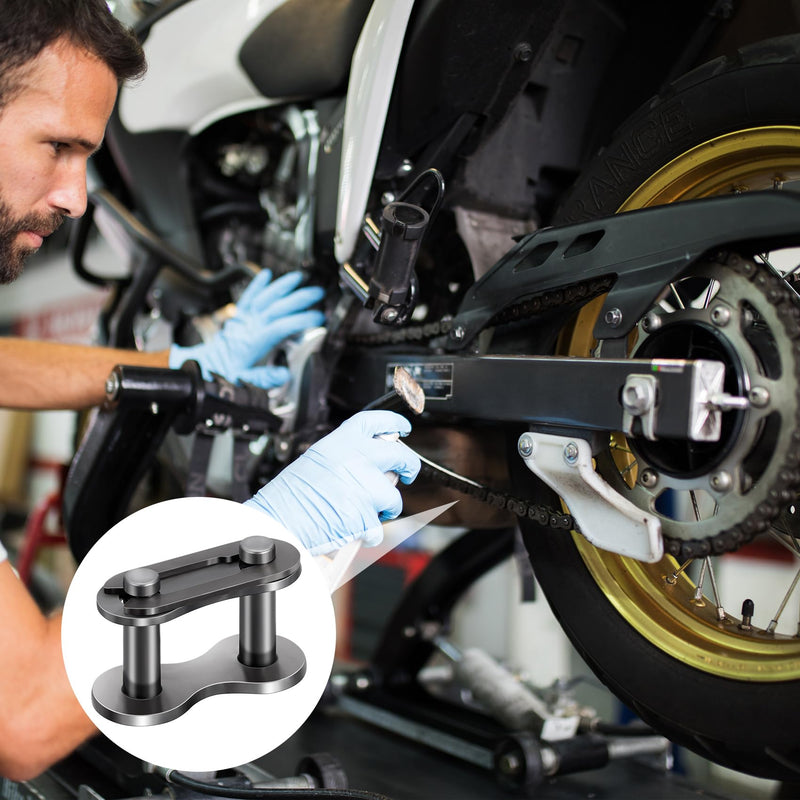 5PCS #41 Roller Chain Connecting Links, Heavy Duty Manganese Steel Master Connector for Mini Bikes, Bycicles, Motorcycles, Go-Karts, Home and Industrial Machinery