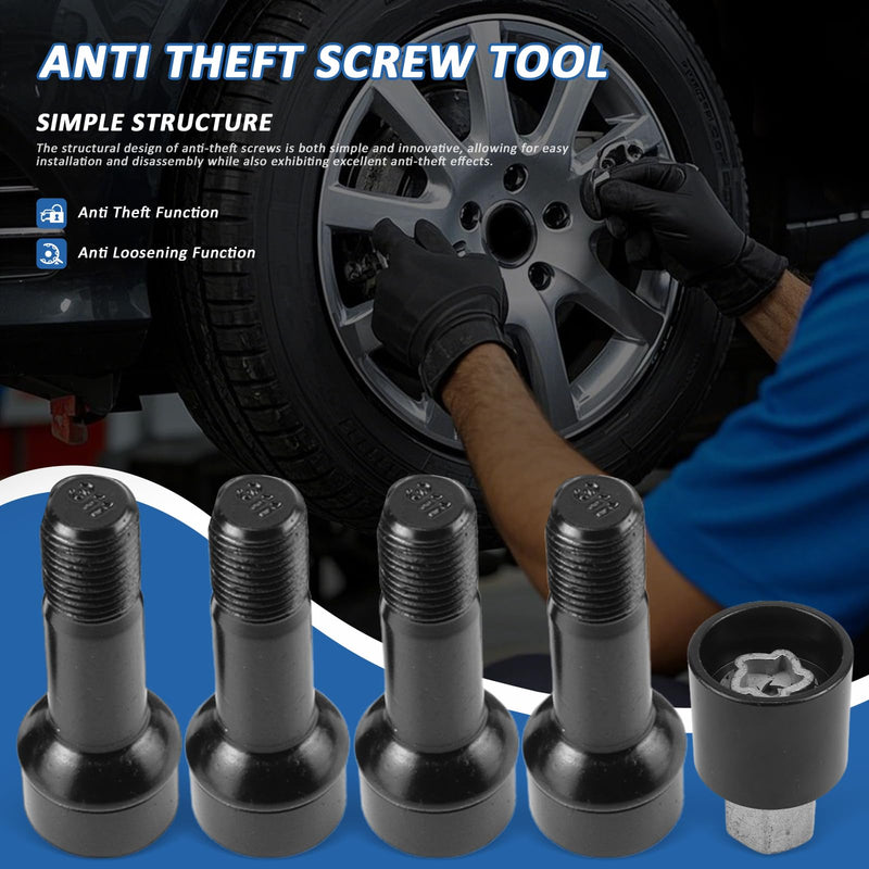 MUNIK 0019901707 Rim Locks Bolt M14 X 1.5 X 45 Replace# A0019901707 0019901707 for Benz AMG C300 E300 E350 S450 GLC300 CLS450 C43 C63 GLC43 S63 S65