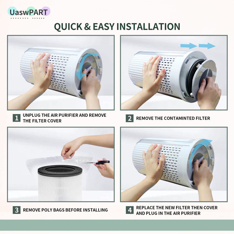 AP-T10FL Filter Compatible with HoMedics Air Purifier AP-T10 AP-T10FL, 1-Pack