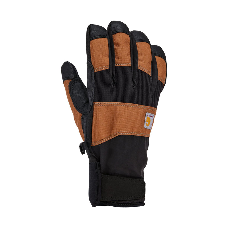 Carhartt Men's GL0843M Waterproof Thermal-Lined Secure Cuff Glove X-Large Brown/Black