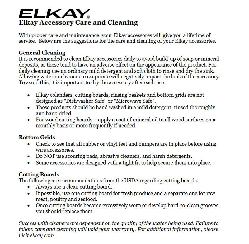 Elkay LKBG1715SS Stainless Steel Bottom Grid
