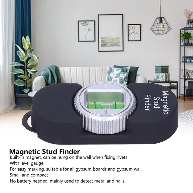 TOPINCN Magnetic Stud Finder, ABS Construction, 3.1x1.2x0.6 Inch, Built-in Level Meter, Metal and Nail Detector for Gypsum and Plasterboard Walls
