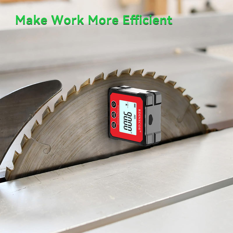 Rechargeable Digital Angle Finder Magnetic Table Saw Angle Finder Tool - Digital Inclinometer -4 of 90 Degree Finder Angle Cube Digital Protractor Bevel Gauge for Woodworking Micro Jig (PT183) PT183 - NewNest Australia