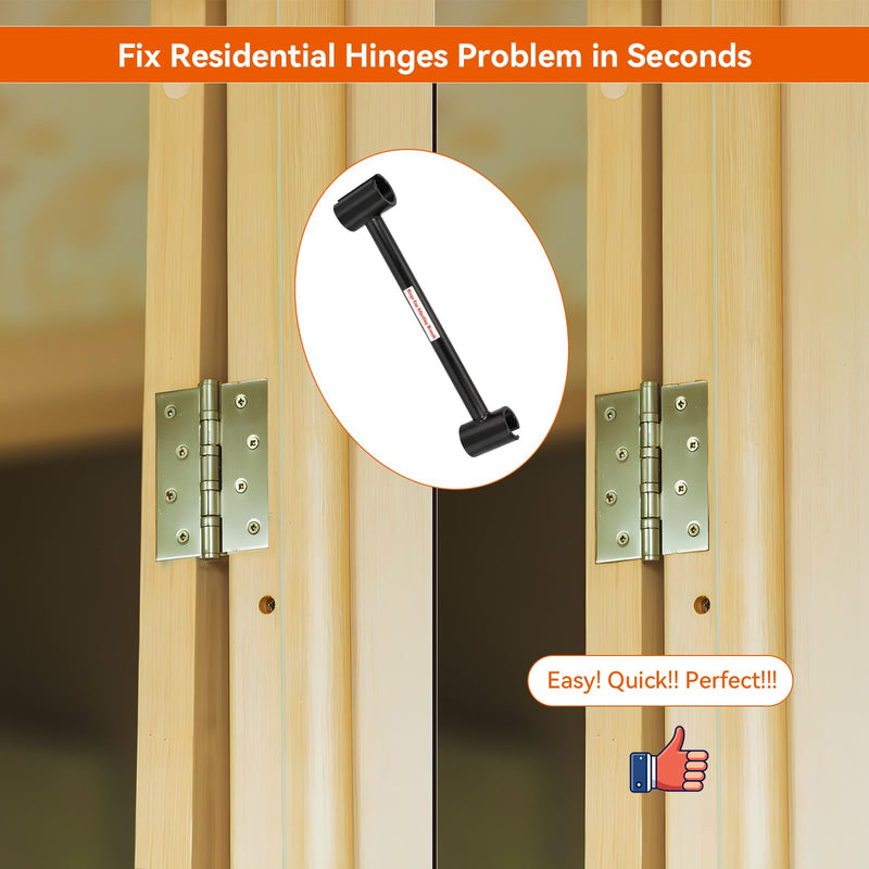 Residential Door Hinge Adjustment Tool, Hinge Gap Adjusting Wrench, Hinge Bender for 23mm-25mm Residential_23mm-25mm