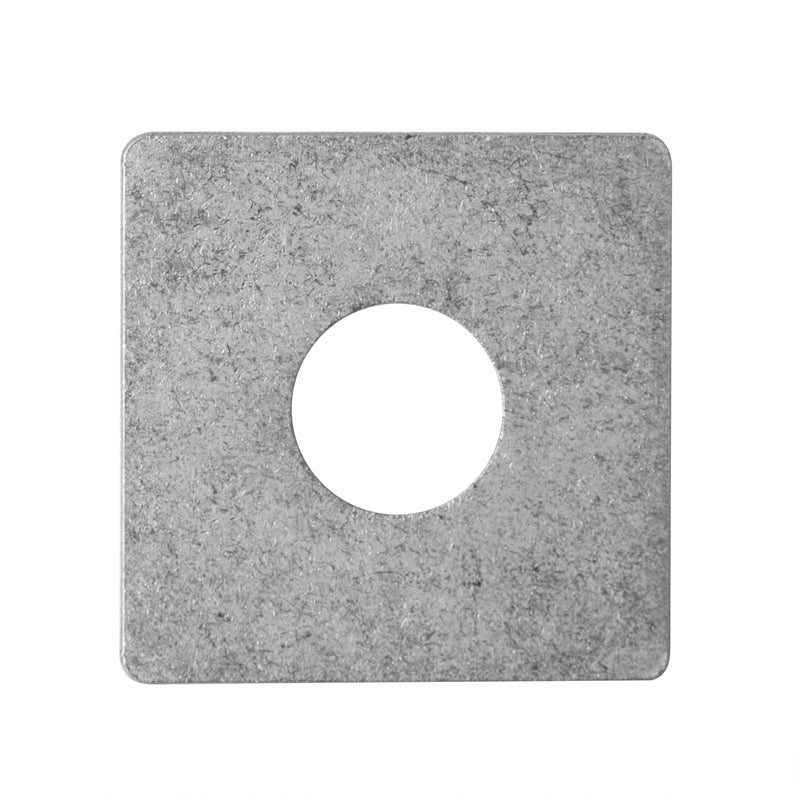 20 Pcs Square Plate Washers, 1/2"(ID) x 1-5/8" x 1-5/8", Flat Washer Fastener, Stainless Steel, 2.8mm Thick