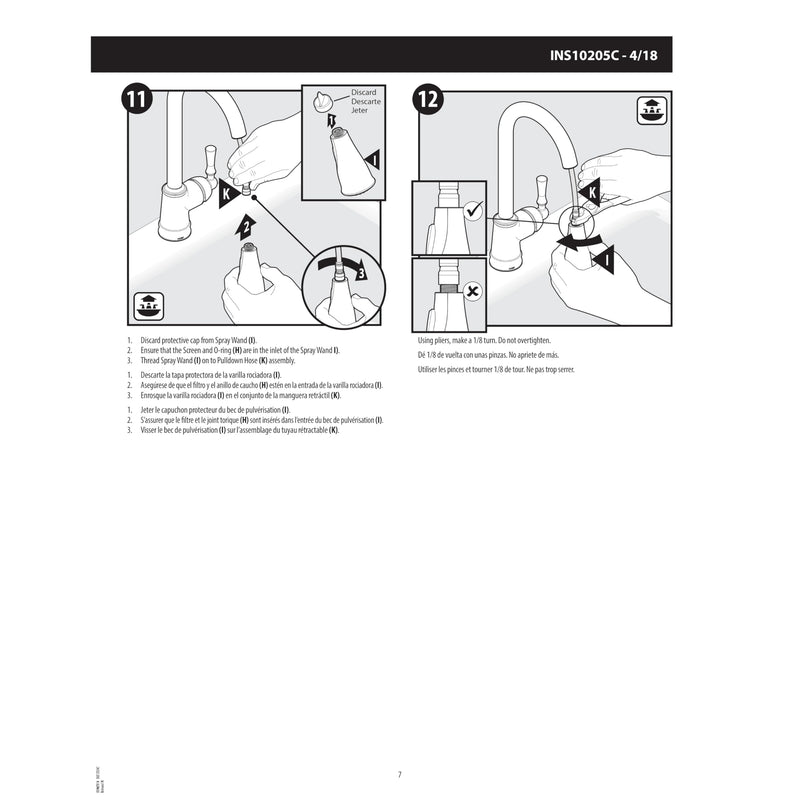 Moen Classic Stainless Replacement Pulldown Kitchen Faucet Spray Head, 131380CSL