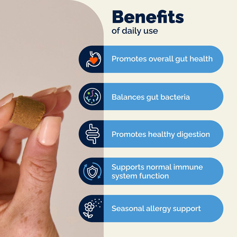 Vetnique Glandex Dog Probiotic Chews, Daily Probiotics for Dogs 5 Strains, Prebiotics & Digestive Enzymes for Gut & Immune Health, Vet Formulated for Occasional Diarrhea (30ct Chews, Probiotic Chews) 30ct Chews