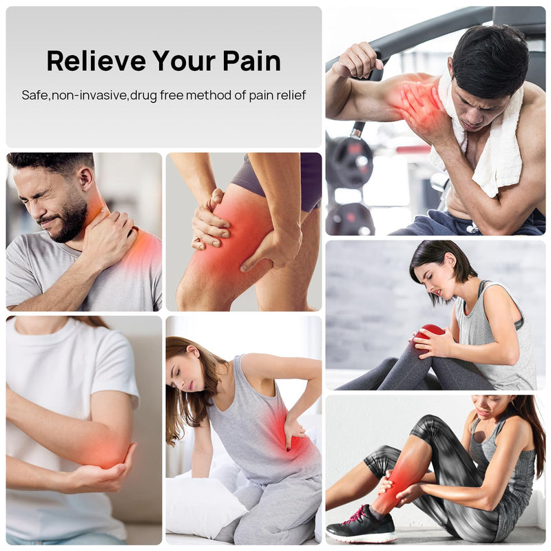 TENS Unit Muscle Stimulator,Dual Channel,Upgrade 6 Modes 20 Levels Intensity,Compact and Rechargeable TENS EMS Machine for Pain Relief,One-Key Intensity Control for Physical Therapy Shoulder Recovery