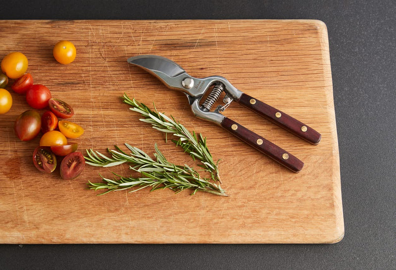 Thai Kitchen Scissors and Pruning Shears for Gardening by Verve CULTURE, Handcrafted, Multipurpose with Stainless Steel Blades & Pradu Wood Handles