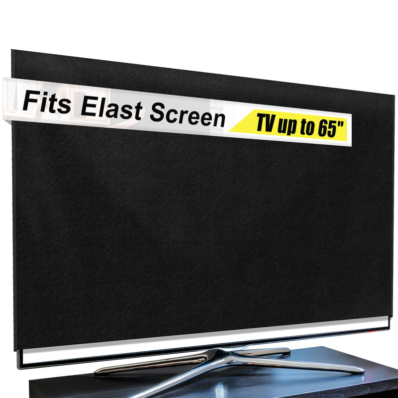 65''W x 36''H Polyester TV Cover for Moving Fits TV Screens up to 60"-65" Heavy Duty Flat Screen Protection During House Moving, Storing, or Home Renovation 65 Inch