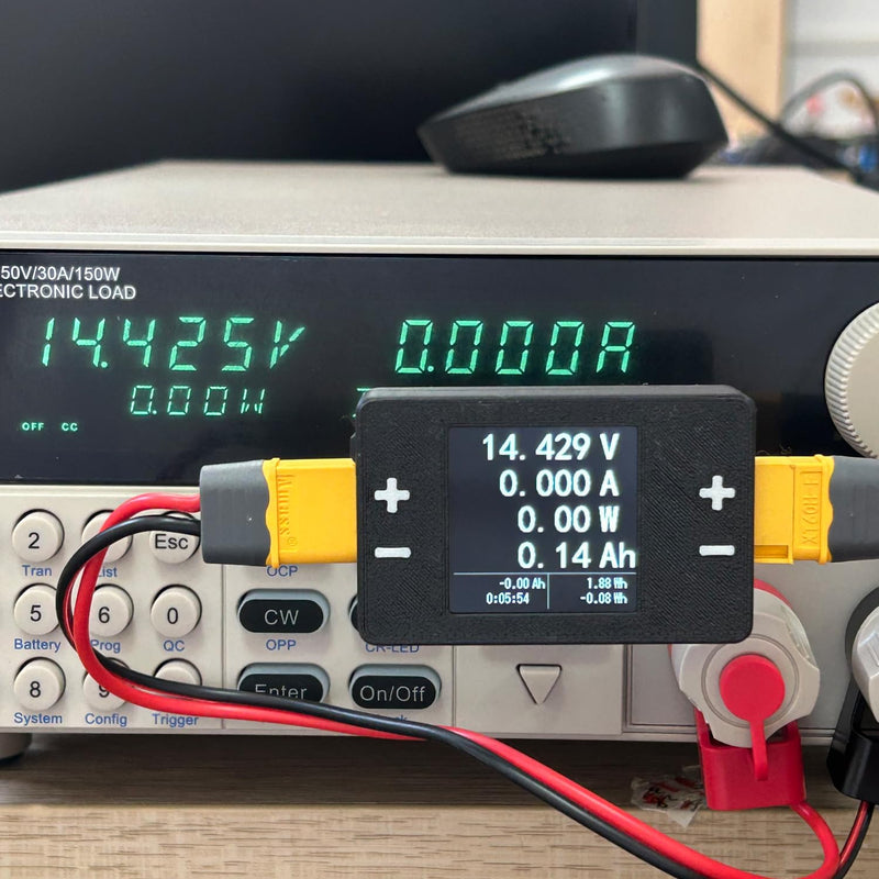 8-150V 25A Power Meter, with XT60 Interface LCD Display | LIPO Battery Tester, RC Voltage Capacity Power Analyzer, Battery Voltage Capacity Tester