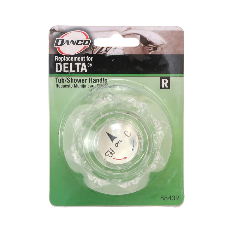 Danco 88439 Delta Acrylic Handle, No Size, White|Clear