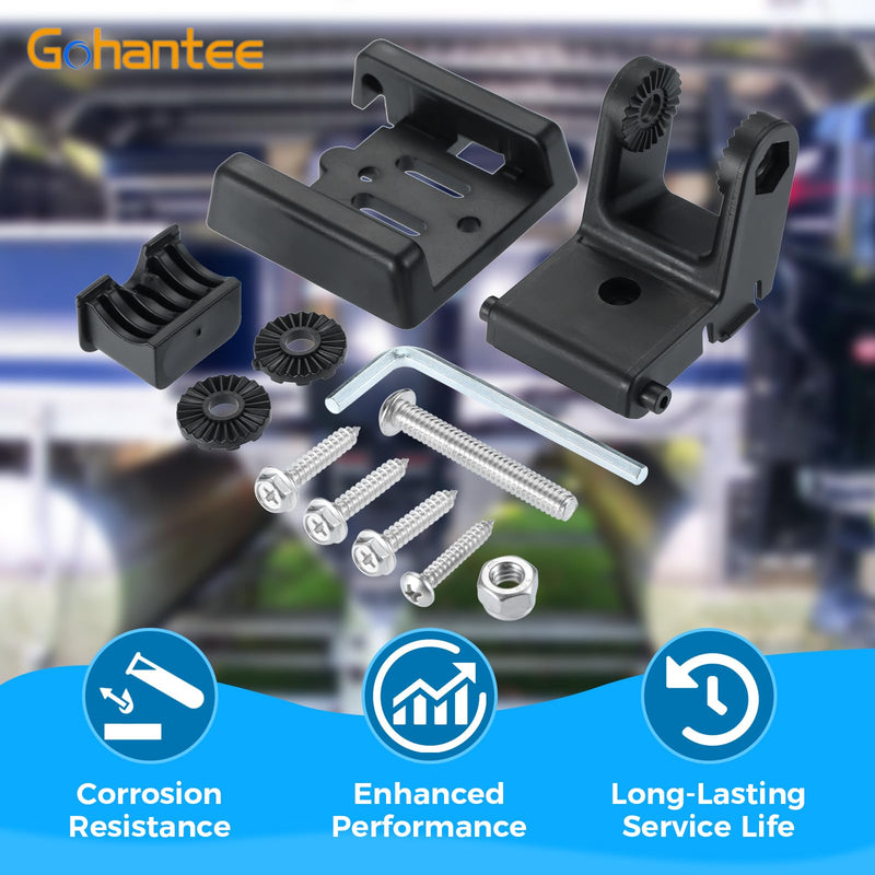 7400931 Transducer Bracket, Transducer Mounting Plate Compatible with MHX XNT XHS Model Transducers for Fishfinder Sensors Transom Mounting Plate Transom Mounting Hardware Kit Transducer Mount