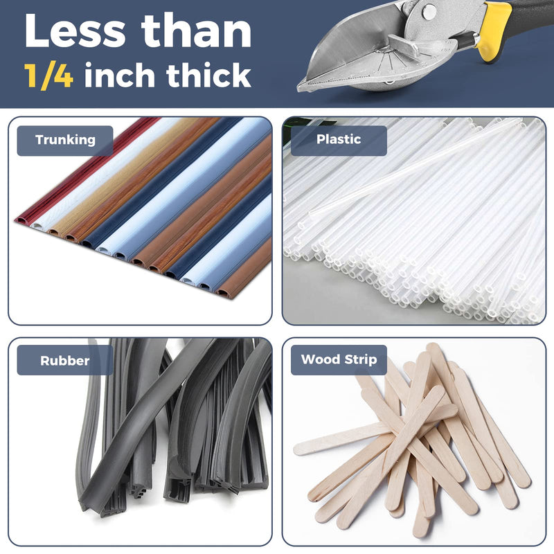 BAOLIAN Miter Shears，Sharp Multi Angle Scissors, Adjustable From 45 ° to 135 ° Quarter Round Cutting Tool, Used to Cut Trunking Plastic，Rubber, PVC, Thin wood,DlY and Home Decoration Projects