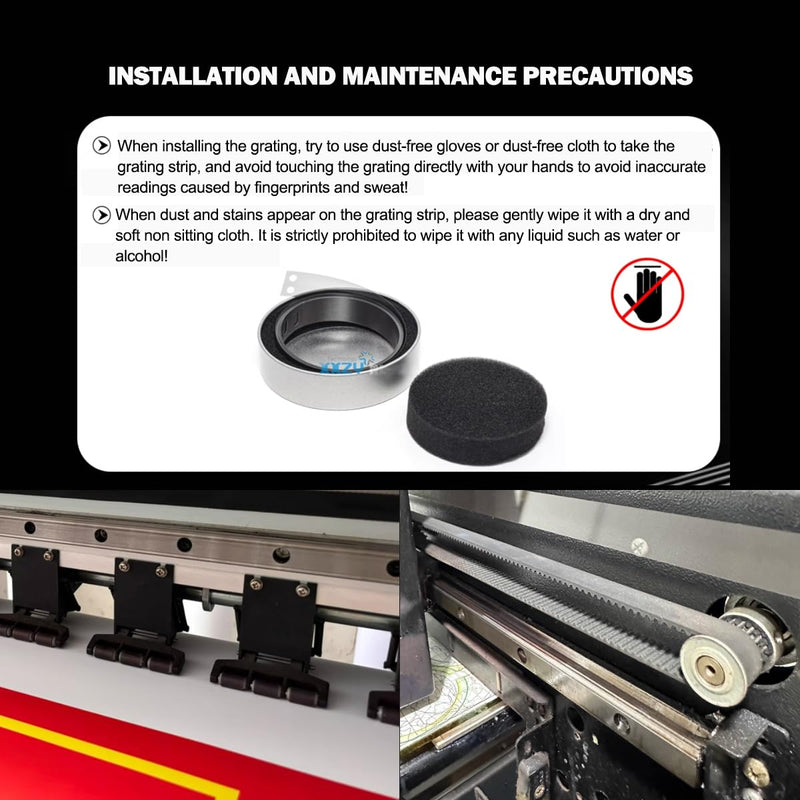 Linear Encoder Strip Scale for Roland SP-300/VP-540/ VP-300/VS-640/RS-640/RA-640/SJ-540/SJ-740/FJ-540/FJ-740 /SJ-1000/LEC-540 Multiple Models Punching and Thickening Grating Strip (TS: VS-540) TS: VS-540