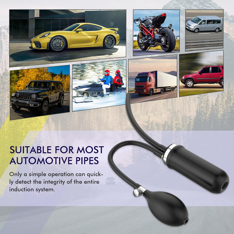 Universal Bladder Adapter Automotive Smoke Machine Inflatable Bladder, EVAP Smoke Machine Leak Tester Inflatable Bladder, Smoke Leak Detector Adaptor Intake Exhaust Leak Detector Tool
