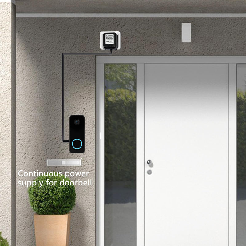 24V Doorbell Transformer Compatible with WYZE Doorbell v2, WYZE Wireless Doorbell Pro, WYZE Video Doorbell, XTU, AOSU Doorbell, 16ft Doorbell Power Adapter, Black