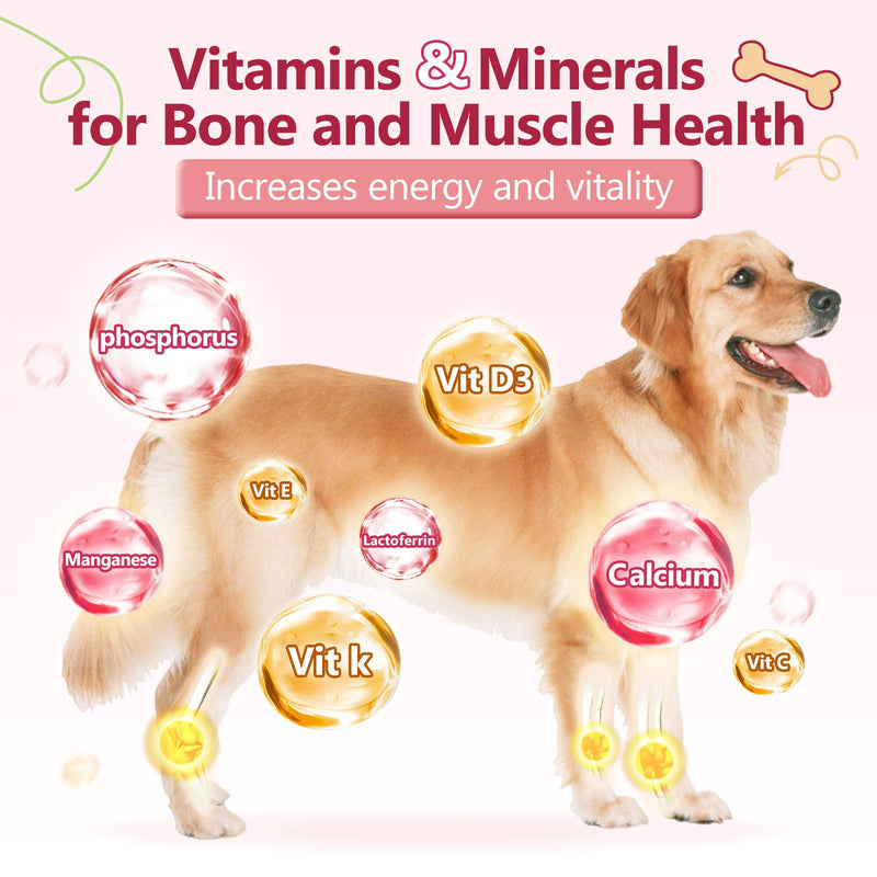 ZEBORA Salmon Oil & Glucosamine for Dogs, Omega 3 Fish Oil for Dogs Skin and Coat