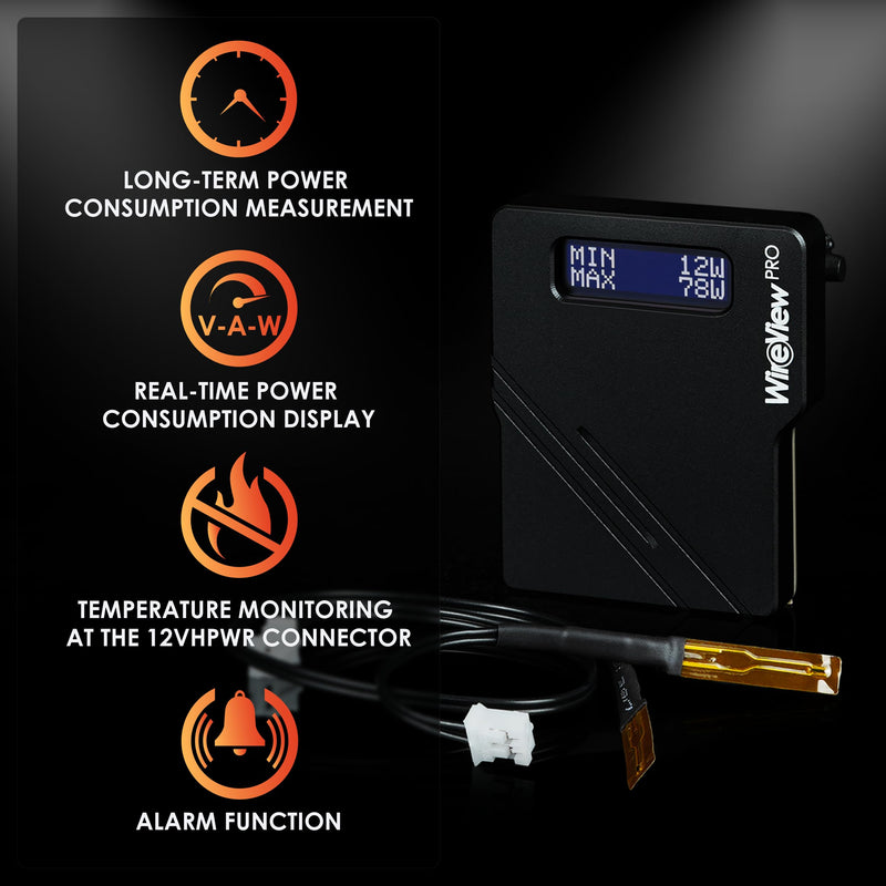 Thermal Grizzly WireView Pro GPU 90° - 1x12VHPWR 90° Reversed - Advanced Power Meter for Graphics Cards - OLED Display - Temperature Sensors - Monitoring Tool - Made in Germany 1x12VHPWR 90° Reverse