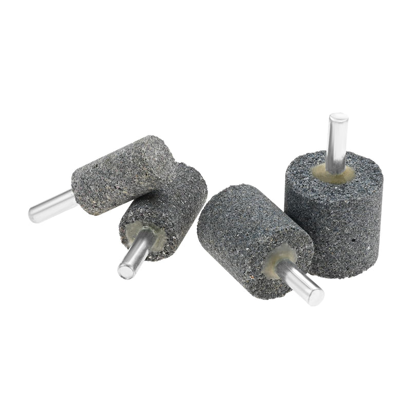dophee 10Pcs Various Shape Aluminum Oxide Abrasive Mounted Grinding Stones Rotary Grinding Bits with 1/4" Shank for Electric Rotary Tools Drill Grinder