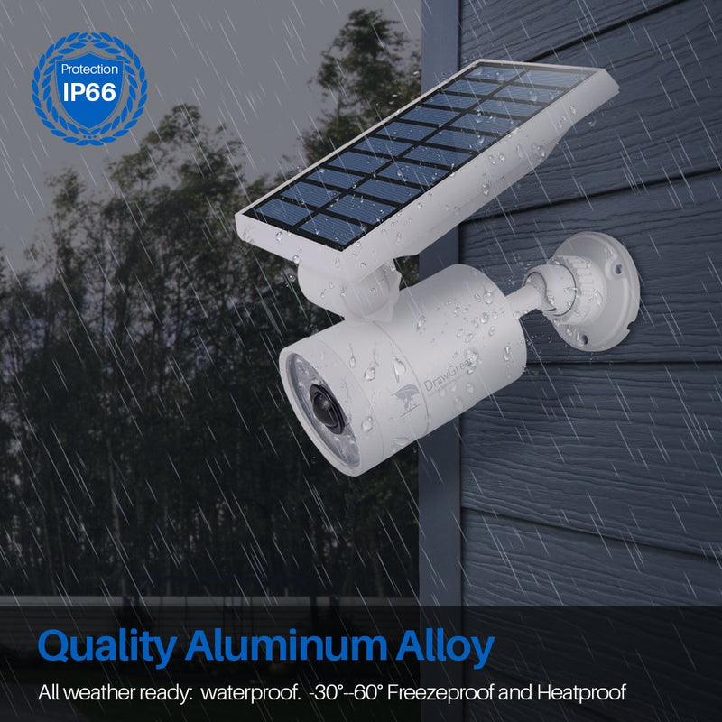 Solar Motion Lights Waterproof Metal Body, 1400-Lumen 9-Watt(130W Equiv.), Solar Powered Flood Security Spotlights for Outside Porch Post Yard Path Deck Fence Wall, 100-Week 100% Free Replacement White