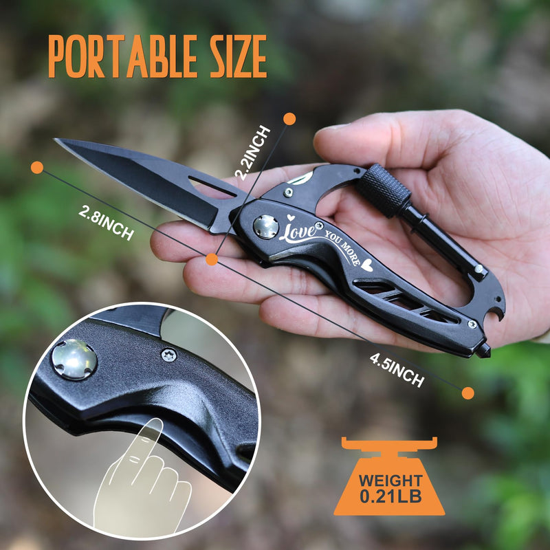Valentines Day Gifts for Him Men Husband, Gifts for Him Valentines, Valentines Multitool Gifts Anniversary Birthday for Him Men, Mens Valentines Gifts, EDC Love Gifts Valentines Day for Him Boyfriend Multitool With Engraving Love You More - NewNest Australia