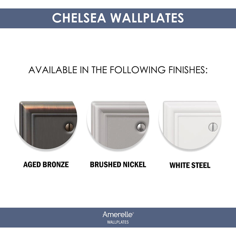 Amerelle 149TDB BRZ 1 TGL WALLPLATE, Single Toggle, Aged Bronze