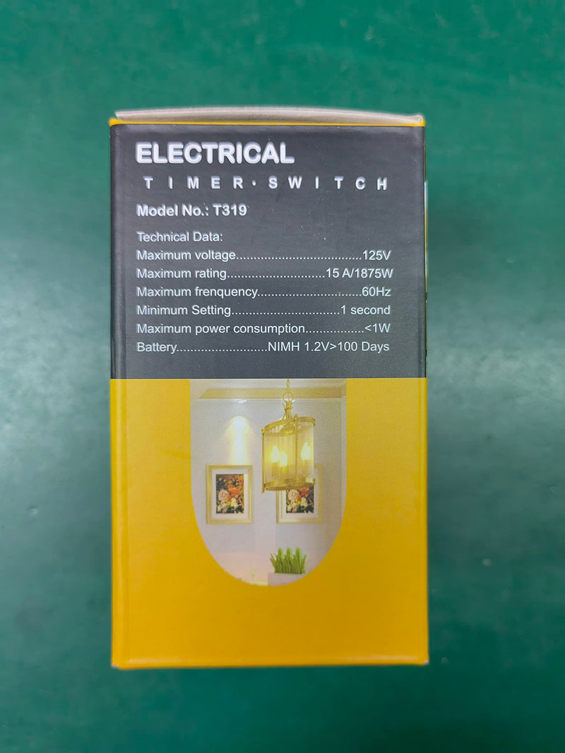 Digital Infinite Repeat Cycle Intermittent Timer Plug for Electrical Outlet, 24 Hour Programmable Indoor Timed Power Switch with Countdown Delay On and Off (120V, 15A), 1 pack