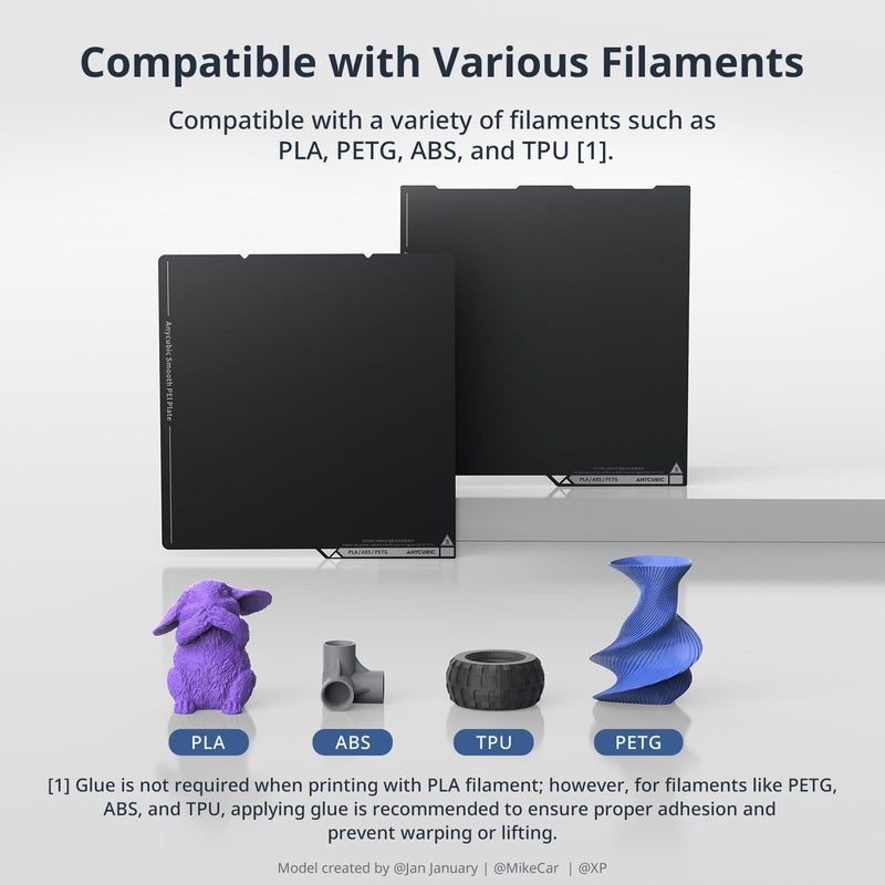Anycubic PEI Build Plate for Anycubic Kobra S1/Kobra S1 Combo/Kobra X/Kobra X Combo/Kobra S1 ACE 2 Pro Combo/Kobra 4/Kobra 4 Combo, 250x250mm Double Sided Smooth Heated Bed,Spring Steel Sheet