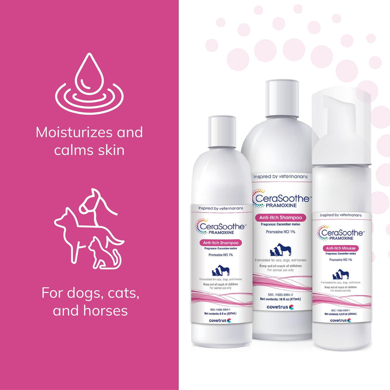 CeraSoothe® Pramoxine Anti-Itch Mousse 6.8oz - PawsPlanet Australia