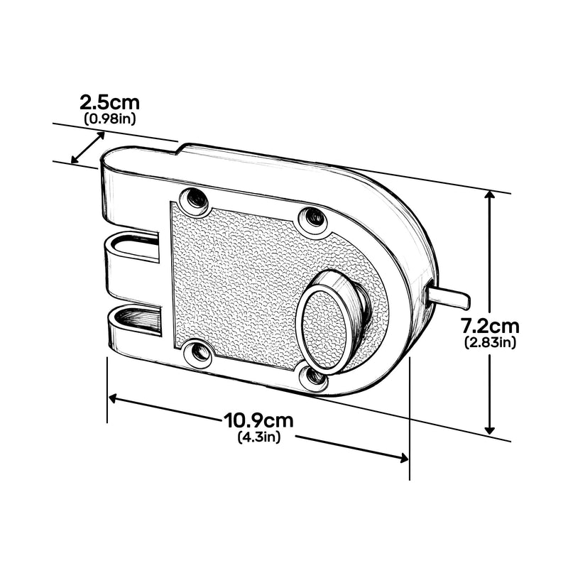 Jimmy Proof Deadbolt Lock - Heavy Duty Single Cylinder Keyed Entry Deadbolt, Anti-Pry & Anti-Kick Security Door Lock for Exterior/Entry/Front Doors, Gold Finish Brushed Gold