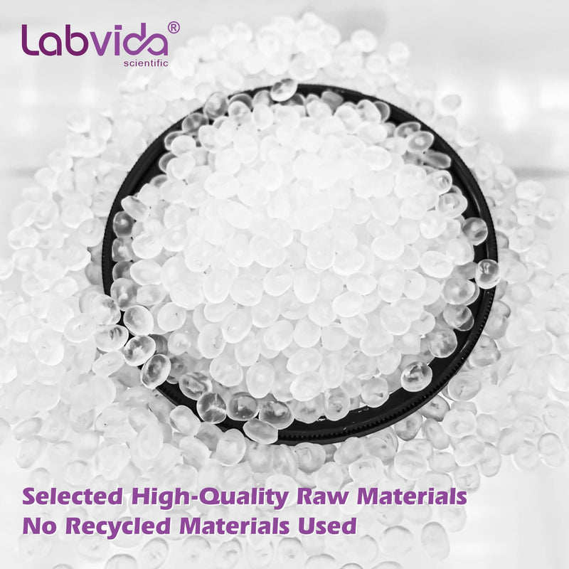 Amber Reagent Bottle HDPE Wide Mouth Round Plastic Bottles, 6 pcs of 250ml Sample Sealing Storage Container for Laboratories, Classrooms, or Storage at Home, LVAL003 Vol. 250ml, 6pcs