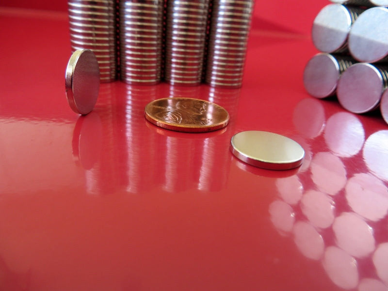 Round Disc Magnets 1/2x1/16 - Multi-Use 12x1.5mm Magnetic Holders Scrapbooking Fastener Circular Disk Magnet N48 (50 Pack)