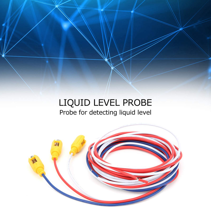 Walfront Liquid Water Level Sensor Liquid Level Probe Sensor for GRL8 Relay Blue 1.5 Meter + Red 3 Meter + White 3.5 Meter
