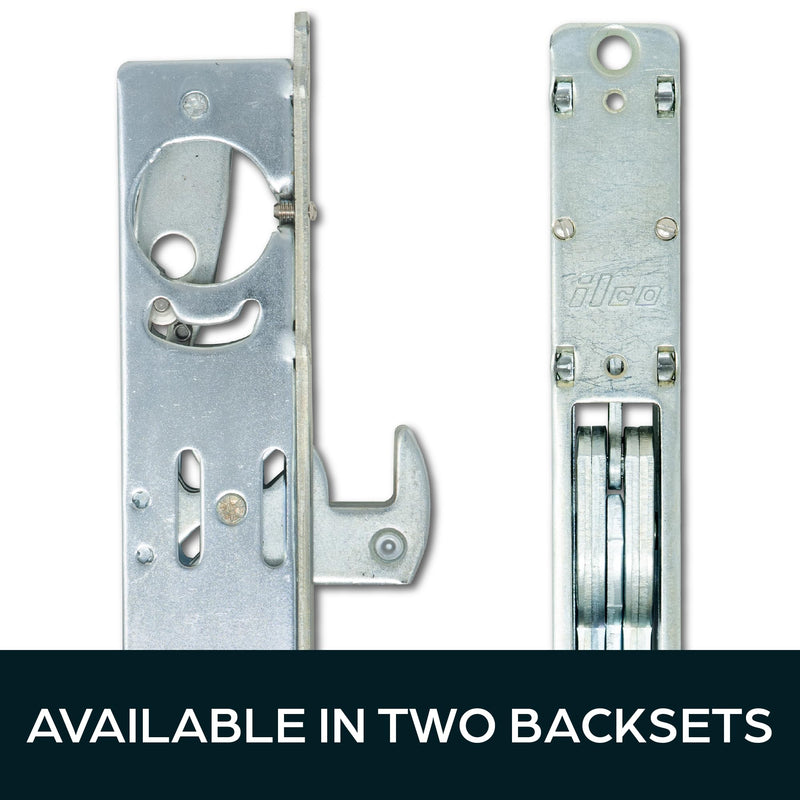 Summit DOORWARE Hook Bolt with Keys | Adams Rite Style Door Lock Replacement Parts | Mortise Lock with Thumbturn Cylinder | High Grade Lock for Maximum Security | Aluminum Finish | 1-1/8" Backset