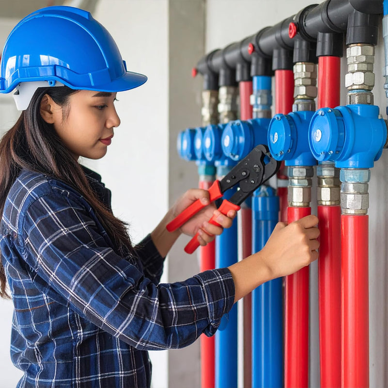 SUPPLYGIANT 3/4" x 4 Ft PEX-B Tube Stick, Pack of 2 Red and 2 Blue Pex Tubing for Potable Water Line Hot Water Plumbing, for Indoor/Outdoor Use 4.0