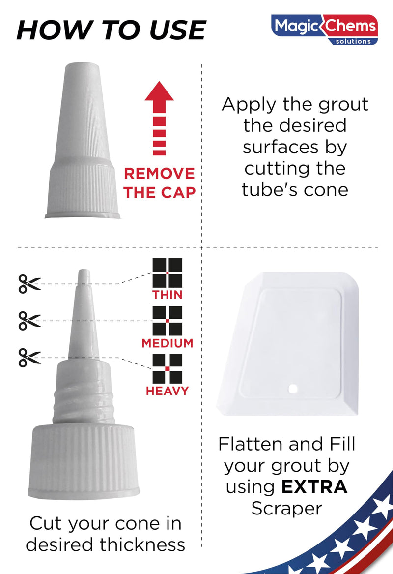Tile Grout Repair, Beige 8.8 oz/250gr. Fast Drying Grout Repair Kit, Grout Filler Tube Repair Kit, Tile Grout Paint, Grout Sealer Restore and Renew Bathroom Floor, Tile Gaps, Joints, Lines Beige 8.8 oz.