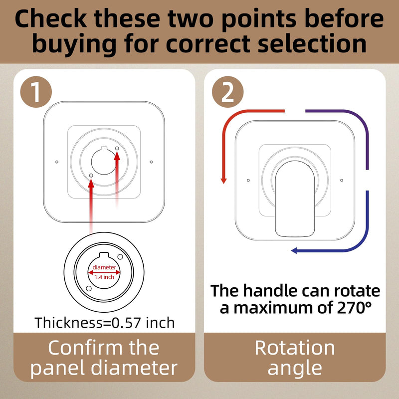 Replacement for Moen T2471 Genta LX Posi-Temp Valve Shower Trim Kit, Shower Lever Handle, Chrome