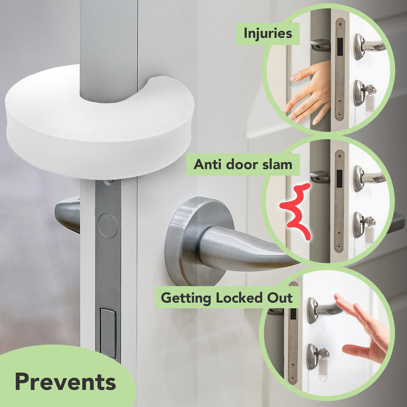 6 Pack Door Pinch Guard with Thickened EVA for Stronger Protection, Baby Proof Door Stopper, Baby Safety Finger Pinch Guard, Soft and Non-Toxic