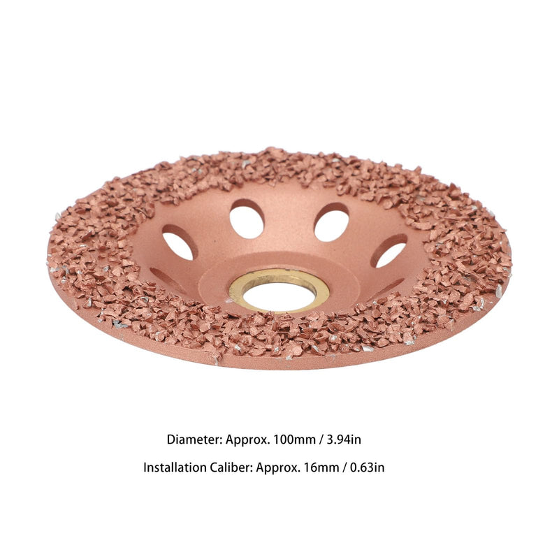 Hoof Trimming Cutter Disc, Groove Disc for Trimmed Hooves, Designed with a Ti Coating, 100mm Diameter, Prevent Injuries to Livestock, Suitable for Cattle, Horses, Sheep