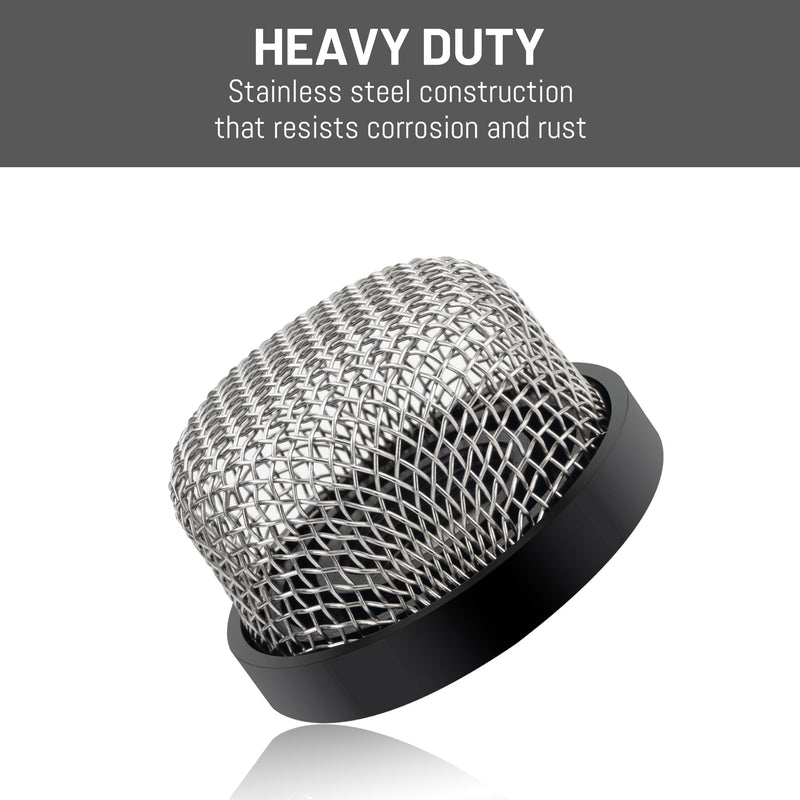 Marine Aerator Screen Strainer Stainless Steel Mesh 3/4Inch -14, Compatible with Livewell Pump Impellers in Aeration System, A/C Water Drain Line, Industrial Plumbing Inline Strainers (1 Pc)