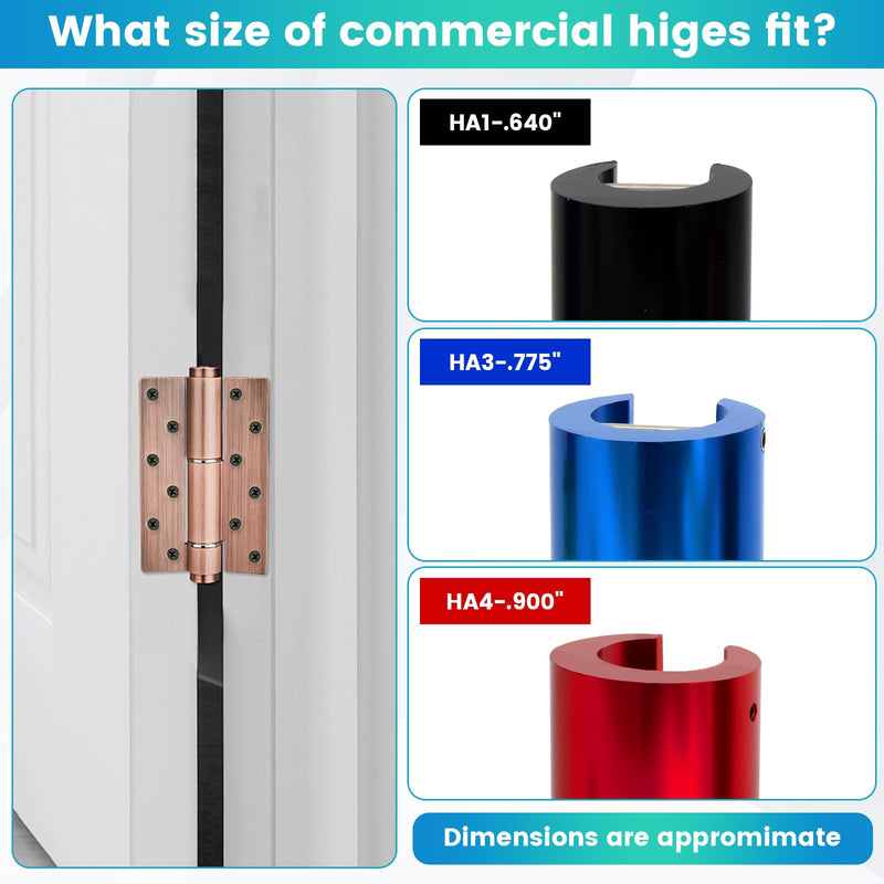 HA3D Door Hinge Adjustment Tool for Commercial Hinges, Door Hinge Tool for Fixing Sagging Door, Commercial Fixed Hanging Door Hinge Tool for Ball Bearing Hinges HA3D