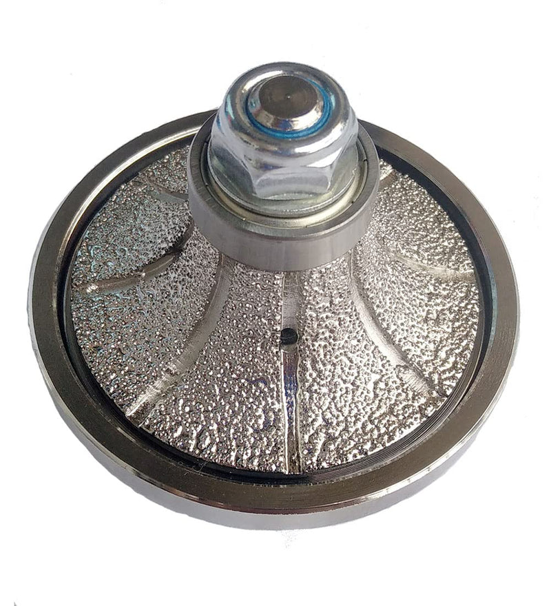 34 Inch B20 Edges Demi Half Bullnose Vacuum Brazed Diamond Hand Profiler Router Bit Profile Wheel with 58-11 Thread for Granite Concrete Marble Countertop | 3/4 Inch Edges Router Bit for Granite Concrete Marble Countertop