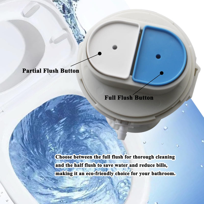 Toilet Flush Valve Replacement Part THU224 Compatible with TOTO Aquia Series Toilets Two-Piece Models CST414M / CST416M
